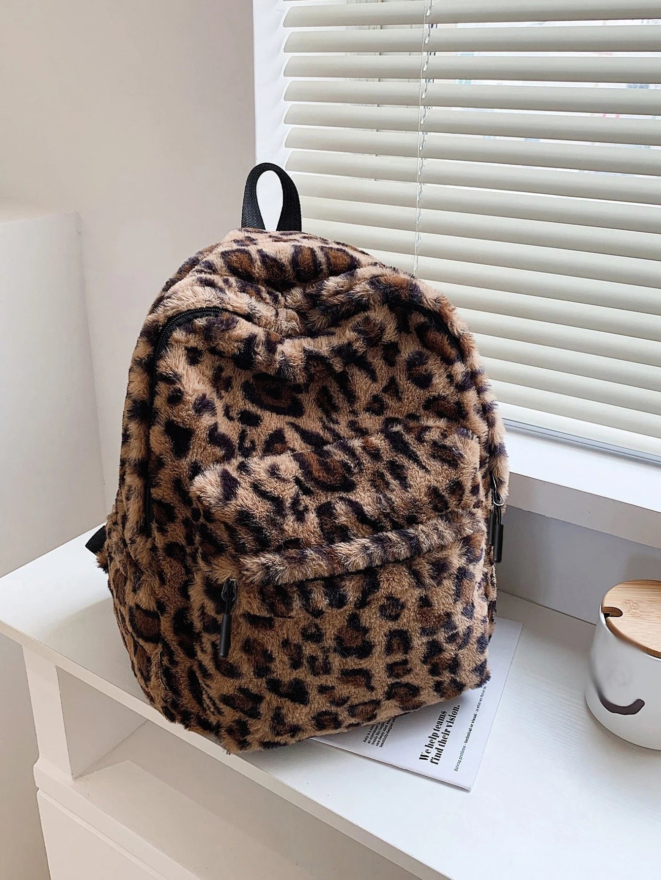 Feline Fantasy Leopard Print Tote Bag