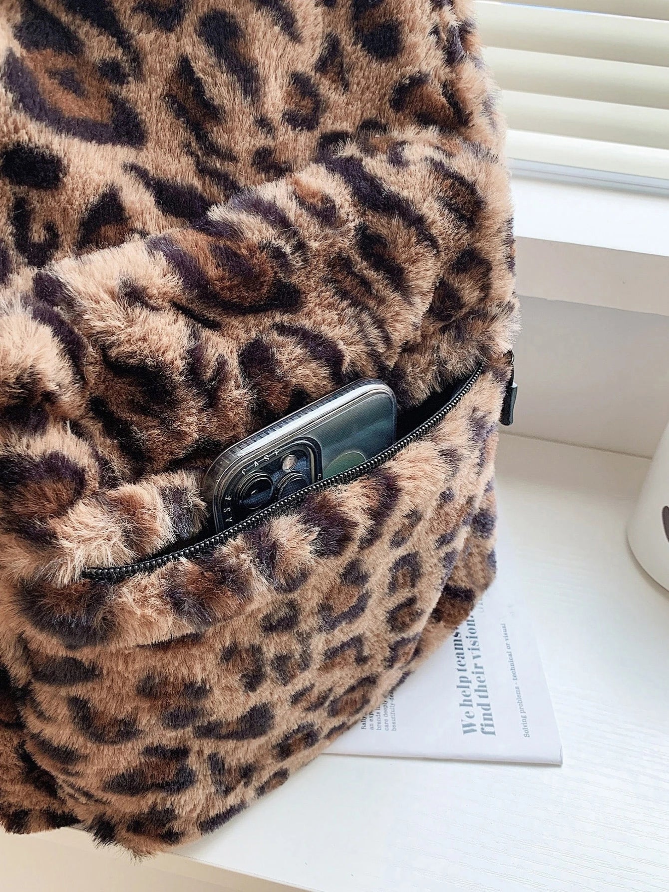 Feline Fantasy Leopard Print Tote Bag
