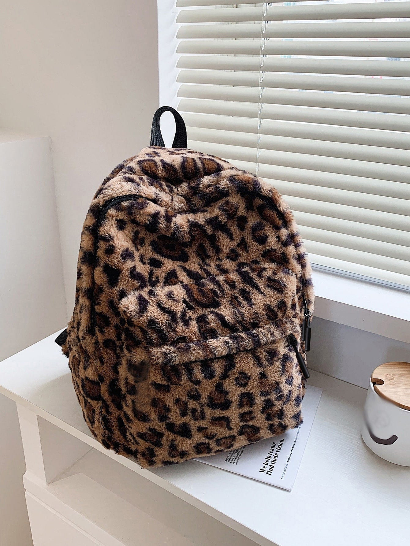 Feline Fantasy Leopard Print Tote Bag