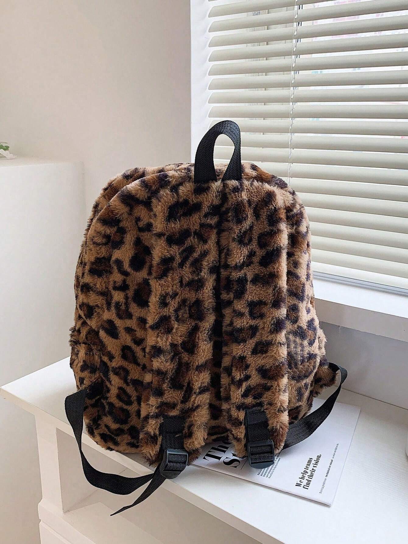 Feline Fantasy Leopard Print Tote Bag