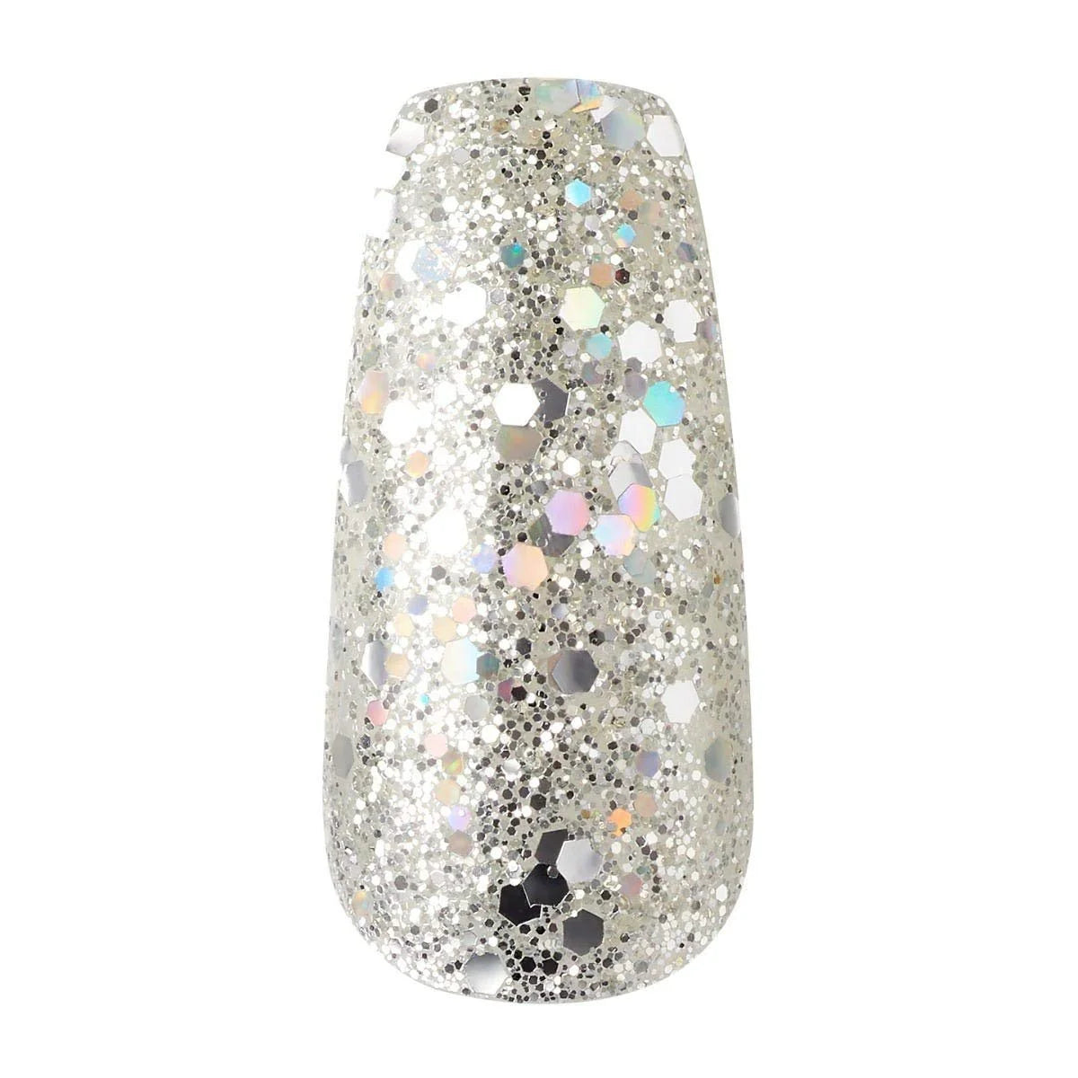 Masterpiece One-Of-A-Kind Luxe Mani, Long Length, Premium Acrylic Fake Nails, Style No.1, with Pink Gel Nail Glue, Manicure Stick, Mini File, & 30 False Nails Including 12 Accent Nails