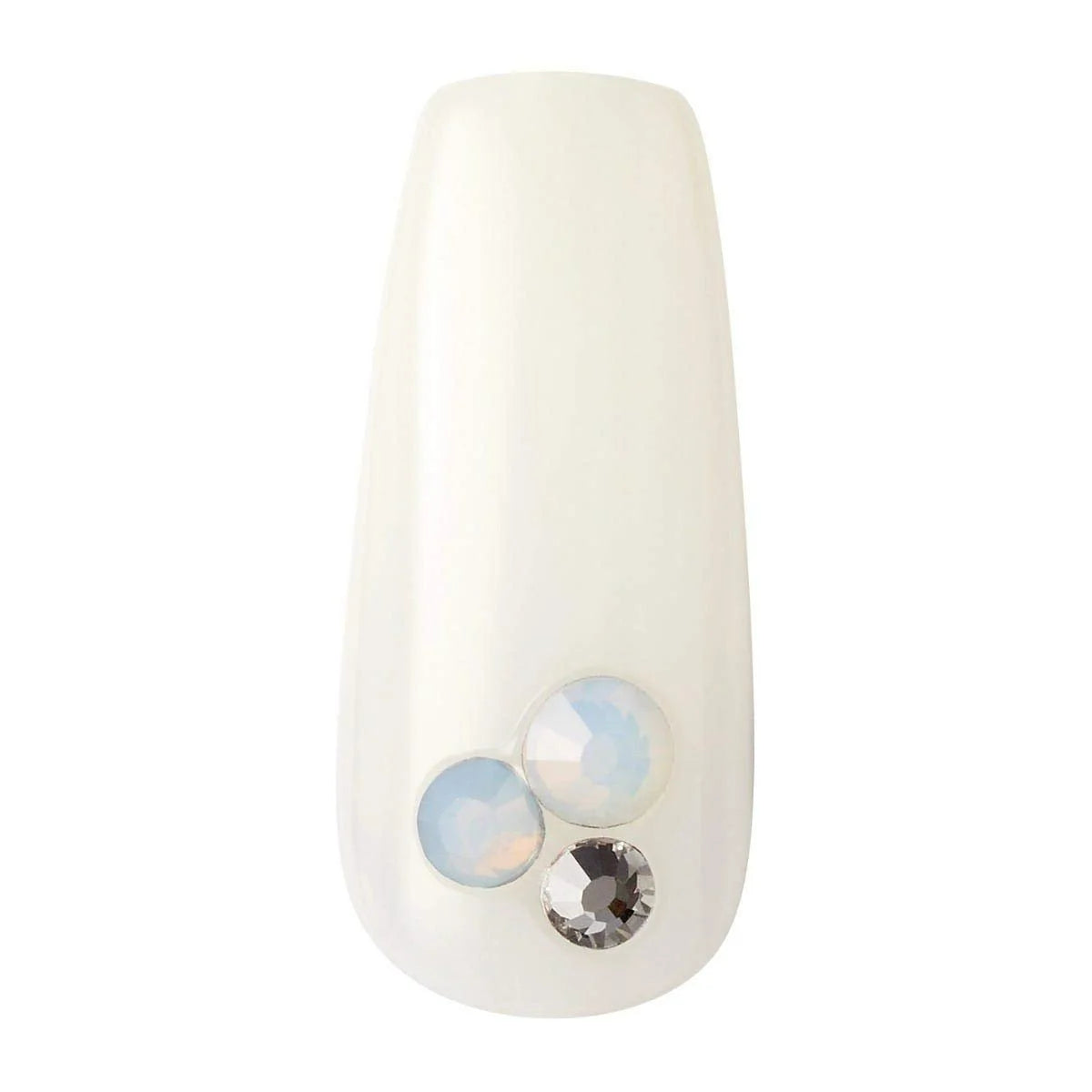 Masterpiece One-Of-A-Kind Luxe Mani, Long Length, Premium Acrylic Fake Nails, Style No.1, with Pink Gel Nail Glue, Manicure Stick, Mini File, & 30 False Nails Including 12 Accent Nails
