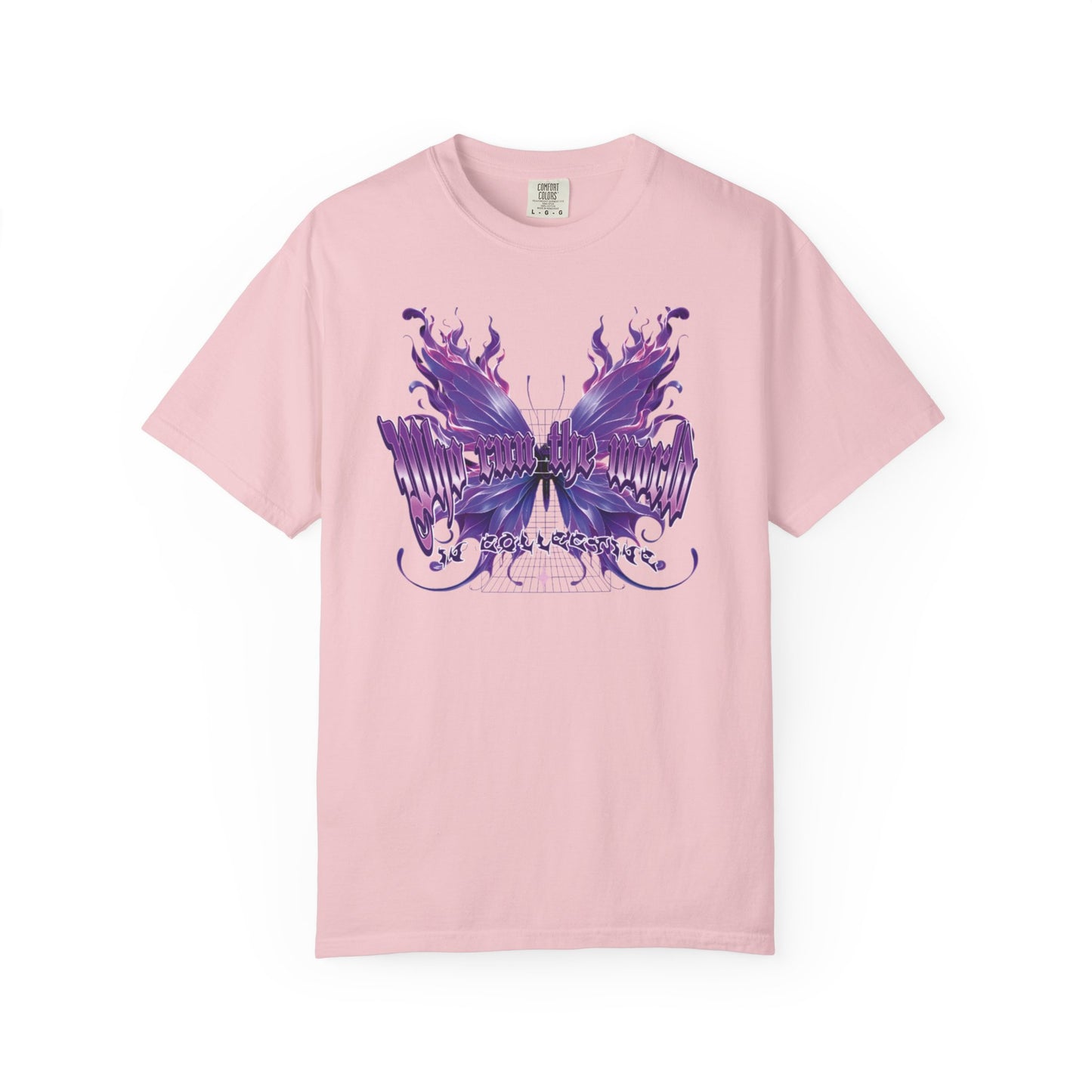 WHO RUNS THE WORLD – Butterfly Flame Streetwear Graphic Tee